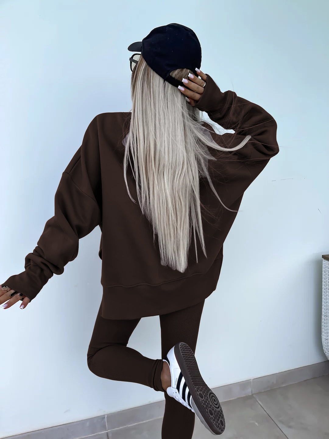 Ensemble Femme 2 Pièces Printemps Été – Chemise Ample Décontractée et Pantalon Ajusté – Tenue Élégante 2 Pièces