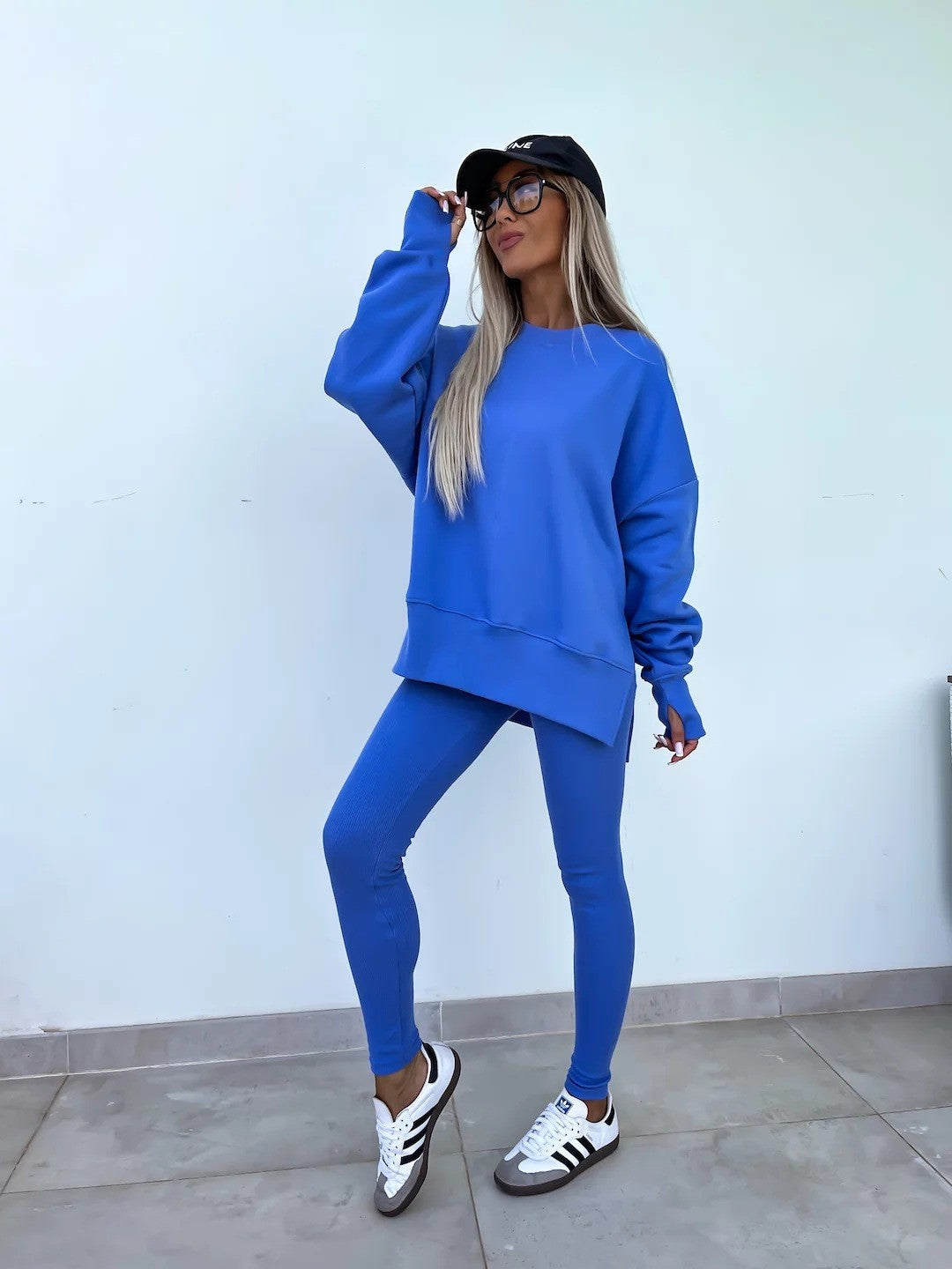 Ensemble Femme 2 Pièces Printemps Été – Chemise Ample Décontractée et Pantalon Ajusté – Tenue Élégante 2 Pièces