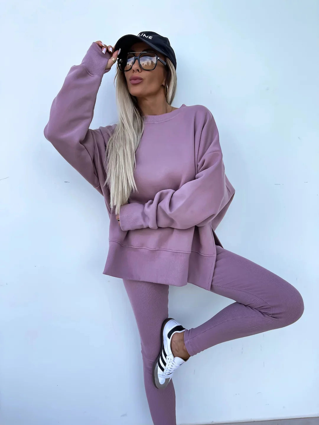 Ensemble Femme 2 Pièces Printemps Été – Chemise Ample Décontractée et Pantalon Ajusté – Tenue Élégante 2 Pièces